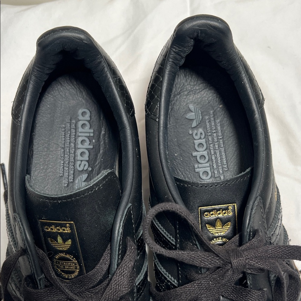 Adidas Black and Gold Men's Sneakers - Picture 2 of 10